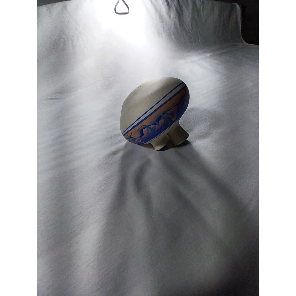 New West Pottery Hand Painted Double Spout Wedding Vase Southwest Blue Arizona - Picture 6 of 7